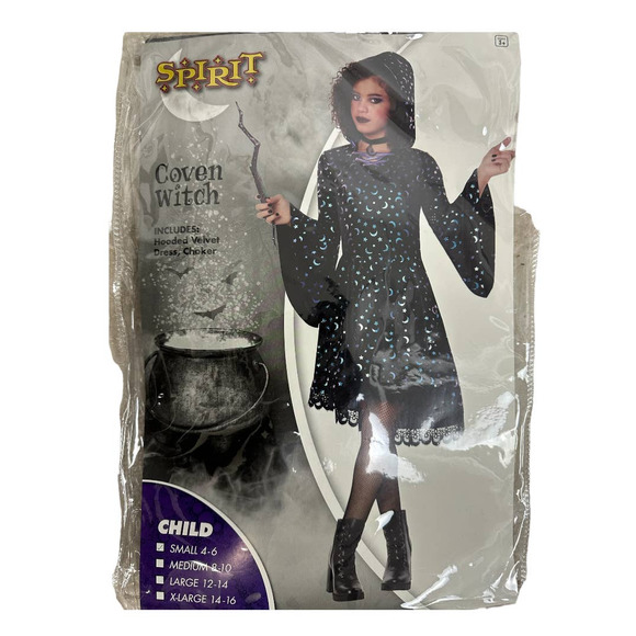 Spirit Halloween Coven Witch kids Halloween Costume size 3-4 - Picture 3 of 5